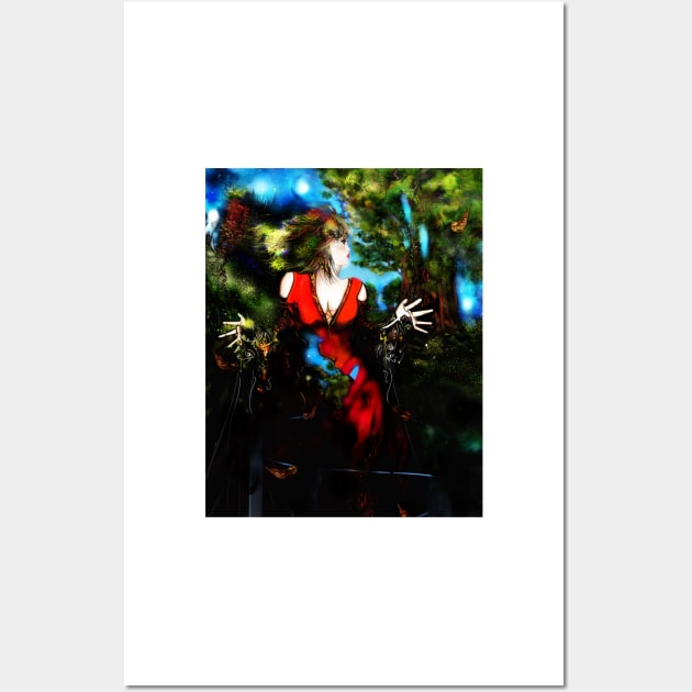 Red Forest FIGURE ADDITION PRINT. Wall Art by grantwilson